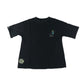 M&S t-shirt 7-8 years short sleeve black with doodle print