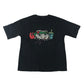 M&S t-shirt 7-8 years short sleeve black with doodle print