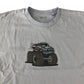 Next t-shirt 7-8 years grey short sleeve monster truck print cotton