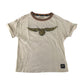 M&S t-shirt 7-8 years short sleeve white hogwarts graphic print