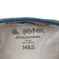 M&S t-shirt 7-8 years short sleeve white hogwarts graphic print