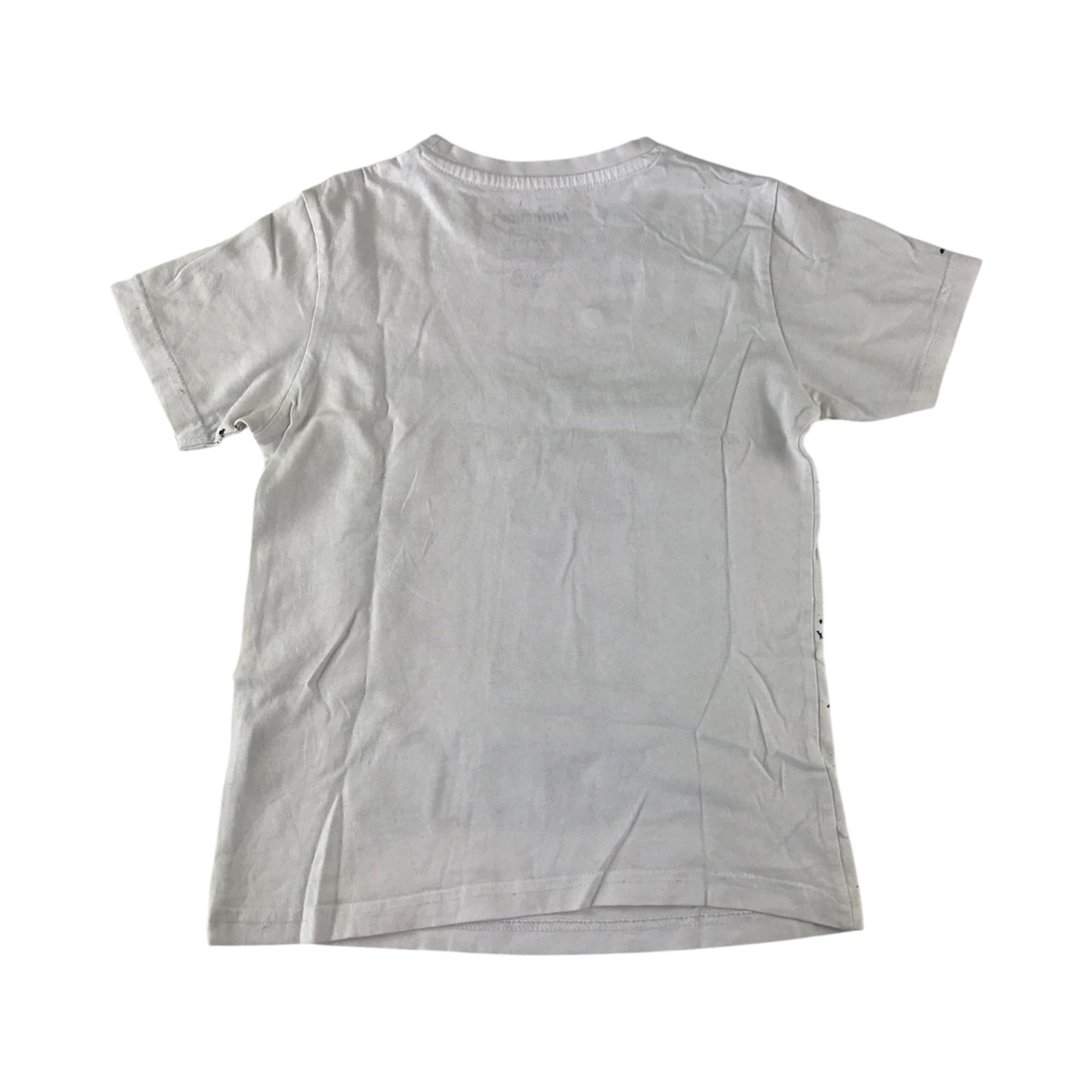 Minecraft T-shirt 7-8 years white short sleeve splash pattern Creeper cotton