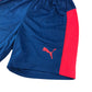 Puma sport shorts 7-8 yeas blue and neon red