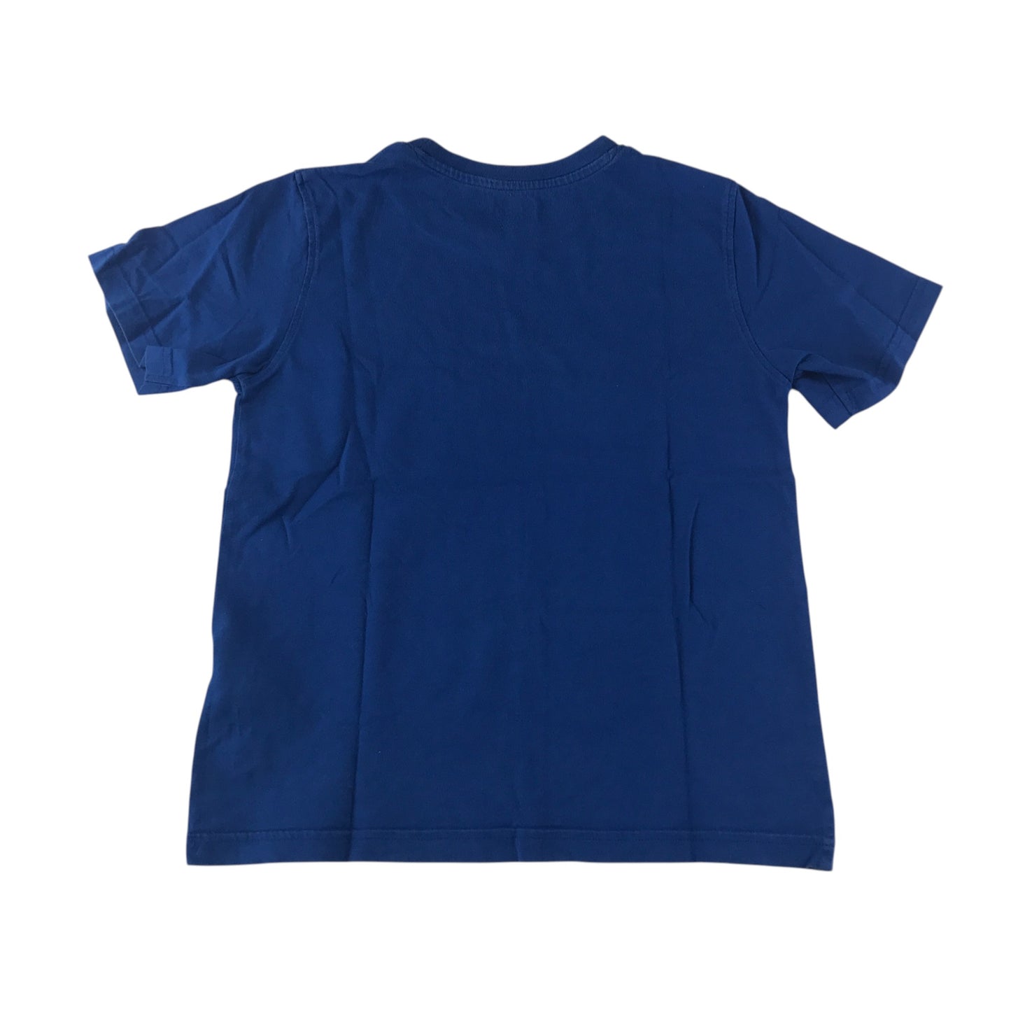 M&S T-shirt 7-8 years blue short sleeve cotton