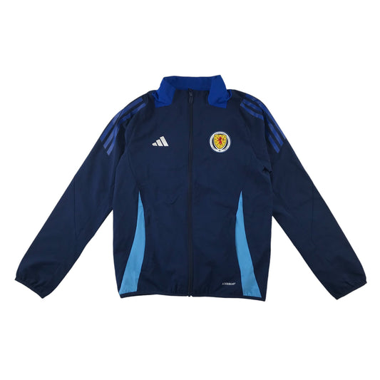 Adidas Scotland Football Team sport jacket 11-12 years navy blue light windbreaker with zipper