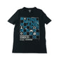 F&F T-Shirt 7-8 years black short sleeve with gamer flip sequin cotton
