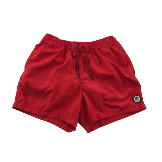 Oiler & Boiler Swim Trunks Size Men S Red Plain Shorts