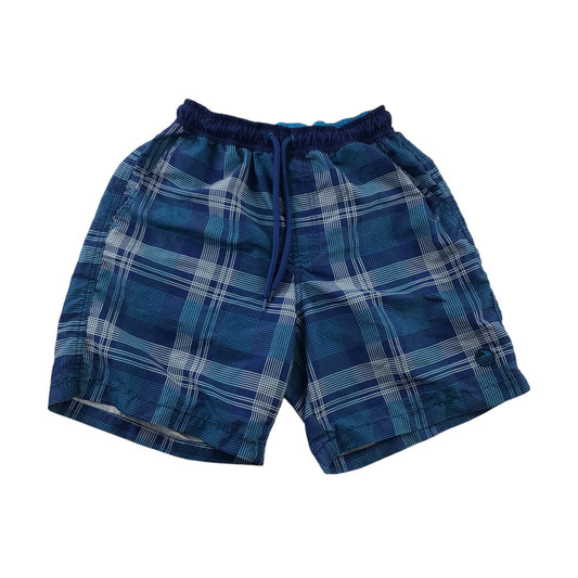 F&F Swim Trunks Size Men S Blue Check Pattern Shorts