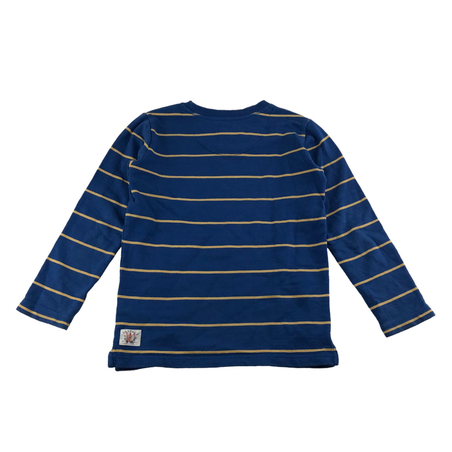 Fatface Sweater Age 9 Blue Stripy Lightweight Jersey T-shirt