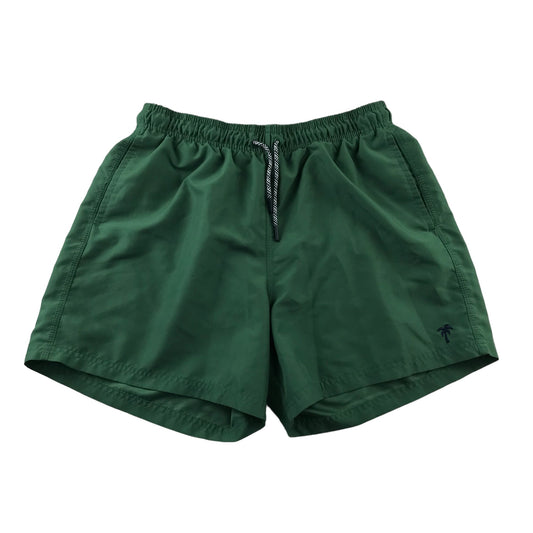 F&F Swim Trunks Size Men M Green Plain Shorts