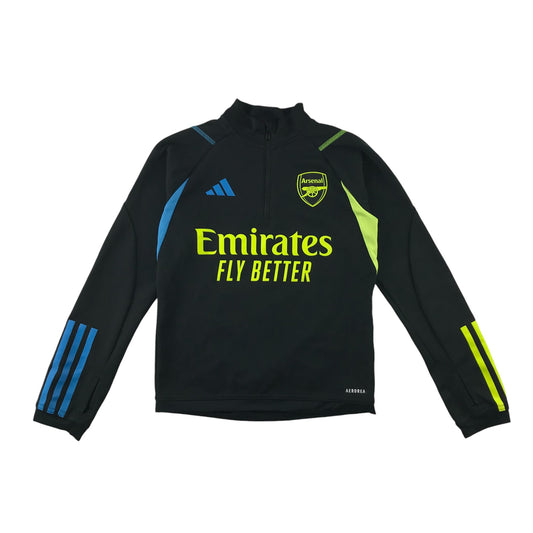 Adidas Arsenal sport sweater 9-10 years black yellow blue panelled sporty pullover