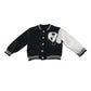 Shein sweater 4-5 years black and white bomber style panda bear
