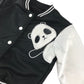 Shein sweater 4-5 years black and white bomber style panda bear