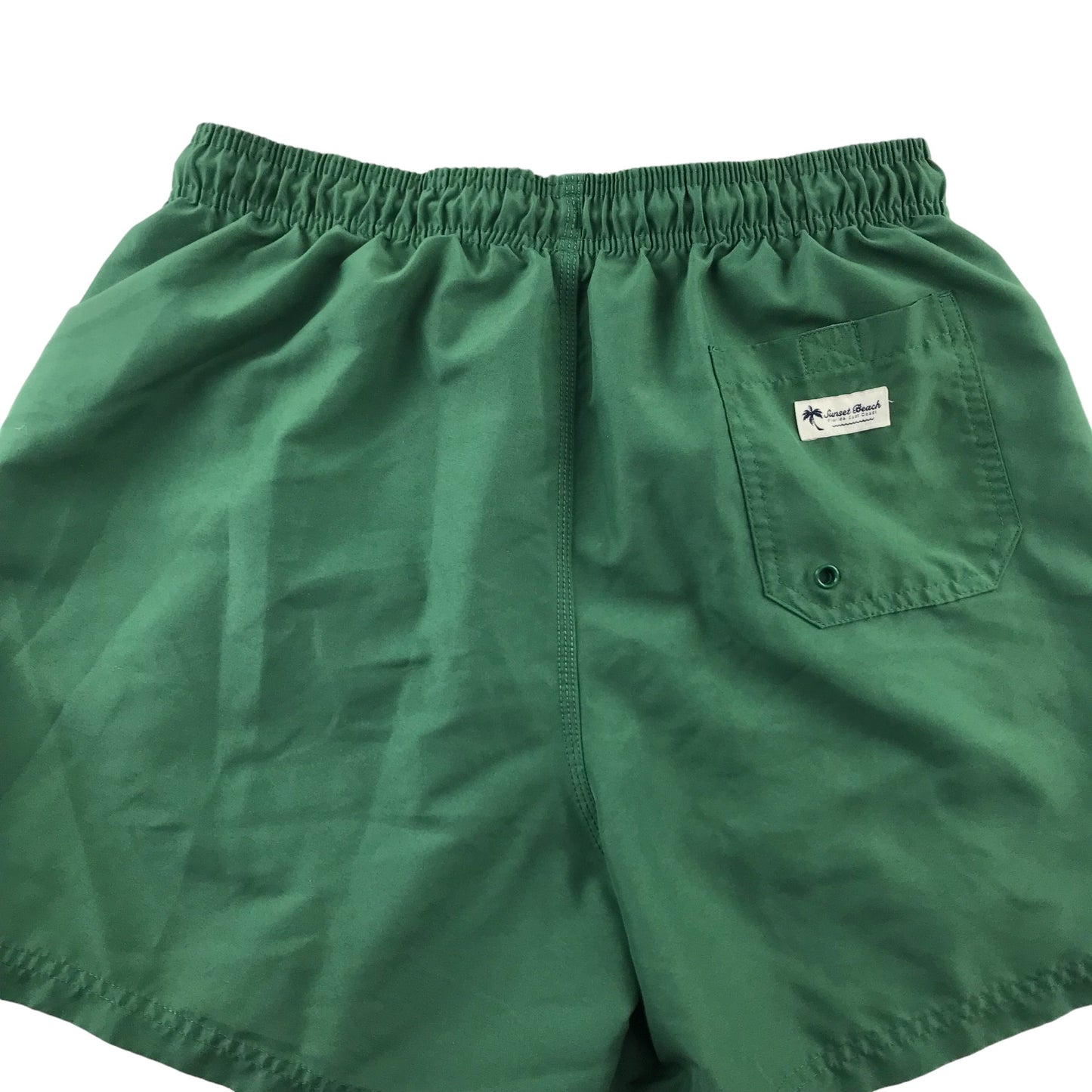F&F Swim Trunks Size Men M Green Plain Shorts