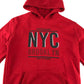 Primark hoodie 13-14 years red NYC pullover