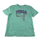 Puma t-shirt woman's L mint green dripping font and logo cotton