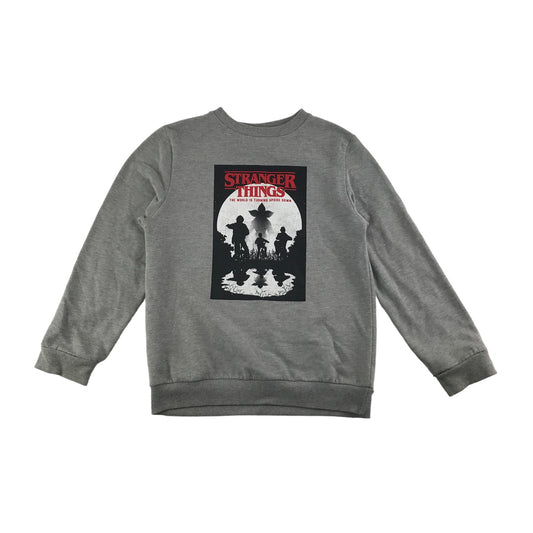 Primark Sweater Size XS Grey Stranger Things print Jersey