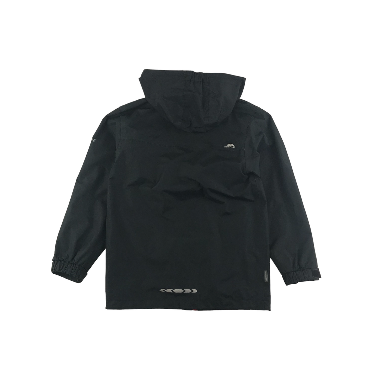 Trespass Waterproof Jacket Age 7 Black Hooded
