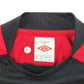 Umbro Giffnock GCS sport top 10-11 years black and red short sleeve