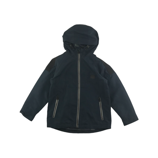 Next Light Jacket Age 7 Navy Hooded Windbreaker