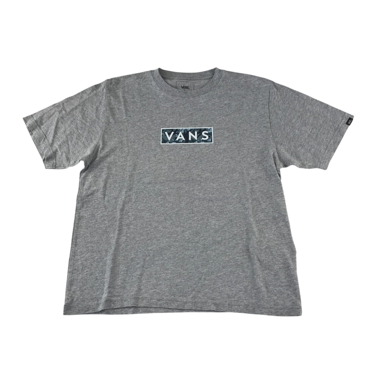 Vans t-shirt 12-13 years grey with small vans logo centred