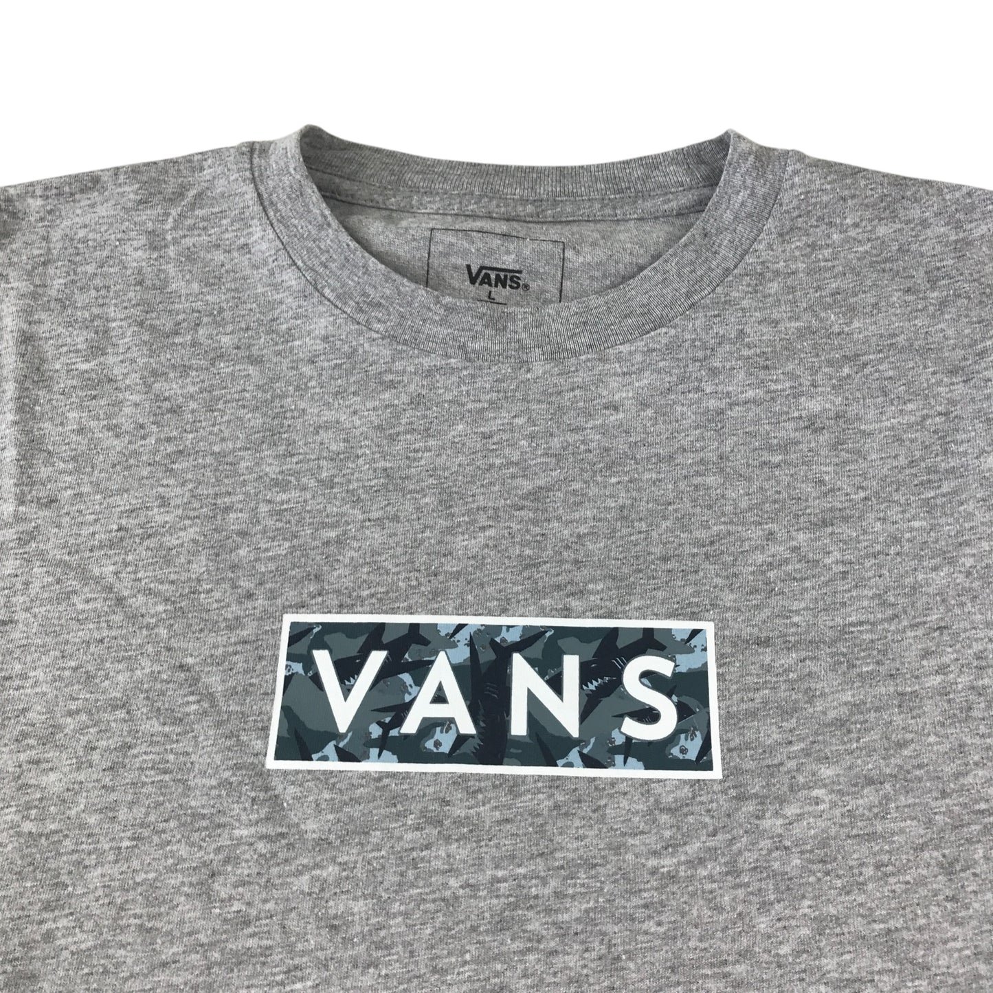 Vans t-shirt 12-13 years grey with small vans logo centred