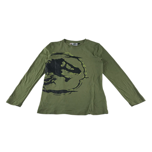 Lidl t-shirt 9-10 years khaki Jurassic World large logo graphic print cotton
