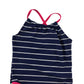 Tu Swimsuit Age 6 Navy Blue Stripy One Piece Cossie