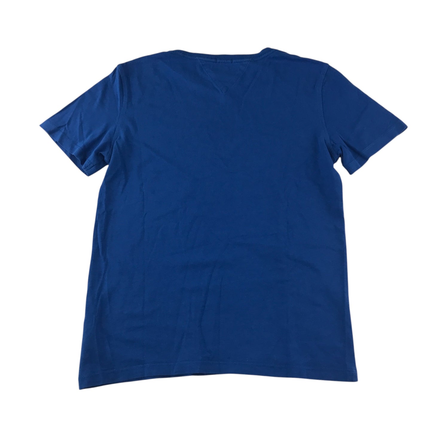 Tommy Hilfiger t-shirt 13-14 years blue plain with small embroidered logo