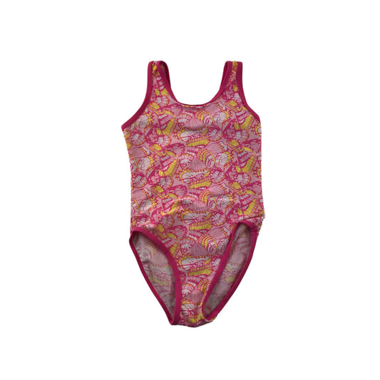 Primark Swimsuit Age 6 Pink Yellow Butterflies One Piece Cossie