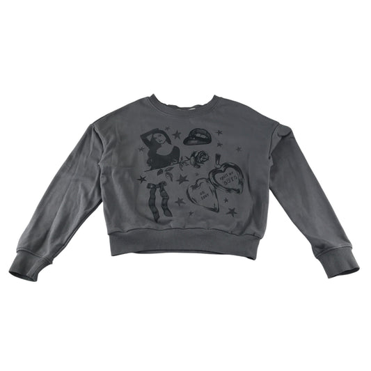 H&M sweater 11-12 years grey Olivia Rodrigo printed pullover
