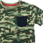 Next T-shirt 6 years khaki and green camo with pocket