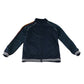 River Island sweater 9-10 years navy blue full zipper floral sleeves