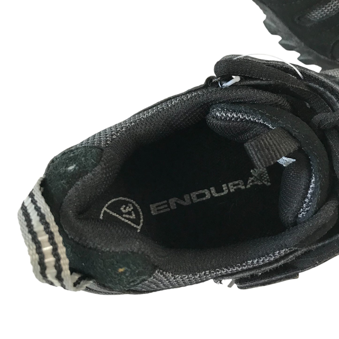 Endura walking shoes shoe size UK 4 black leather and fabric material with laces and straps