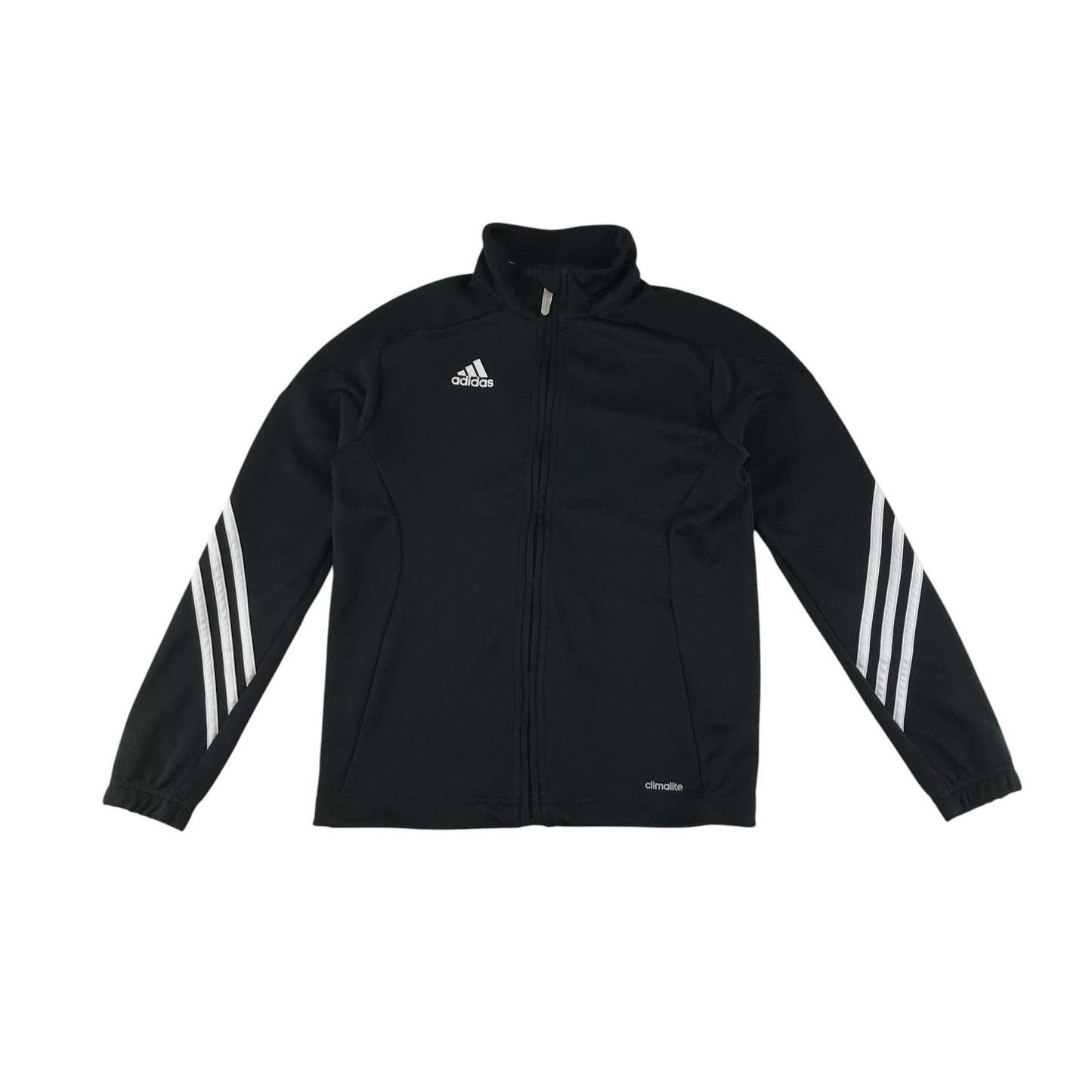Adidas sweatshirt 9-10 years black full zipper tracksuit top
