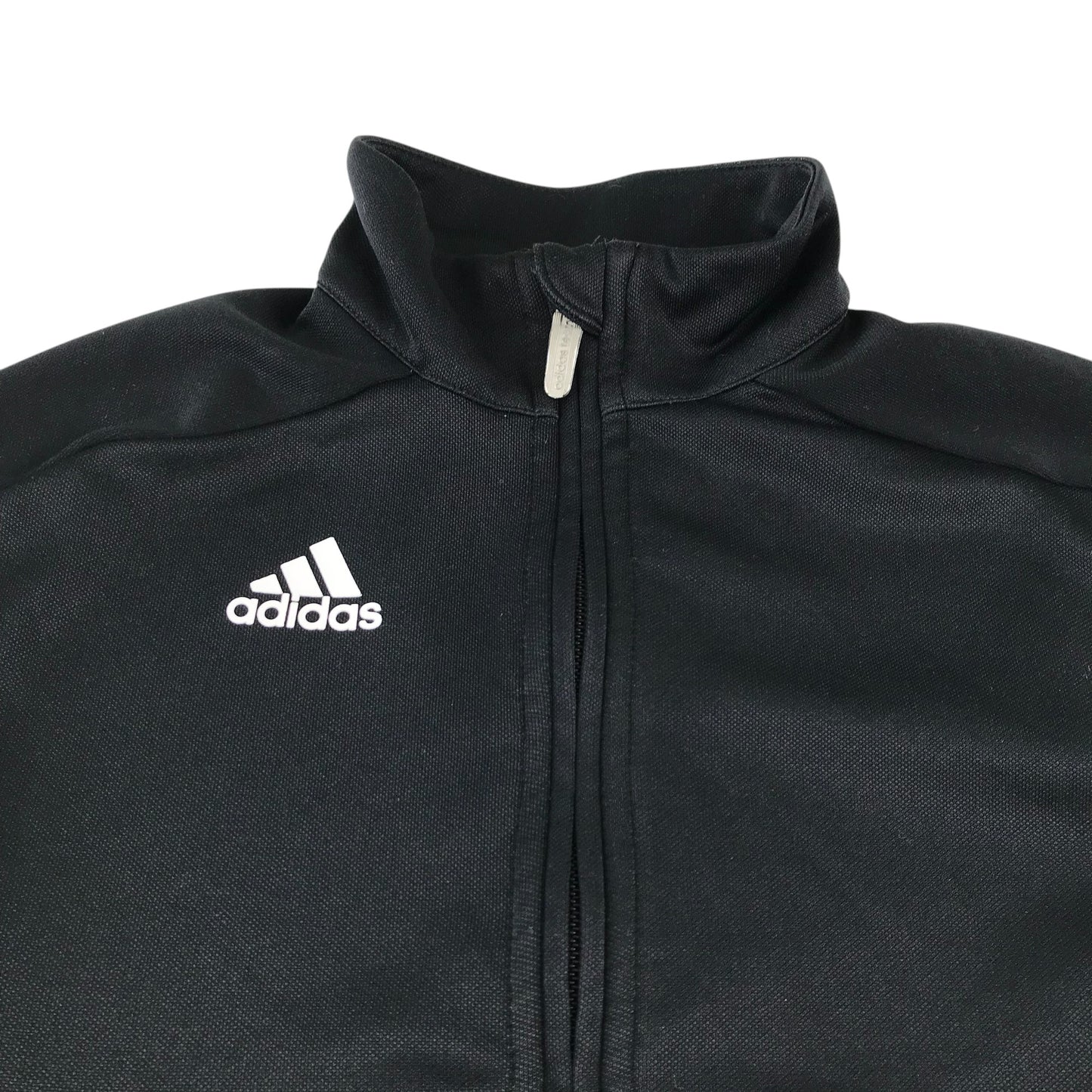 Adidas sweatshirt 9-10 years black full zipper tracksuit top