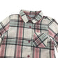Primark Shirt Age 4 Pink white Checked Long Sleeve Button Up Cotton