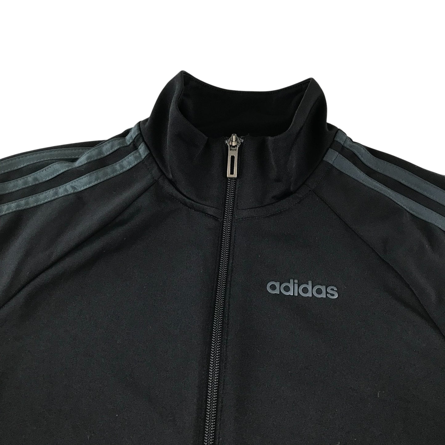 Adidas sweatshirt 11-12 years black with grey three stripes