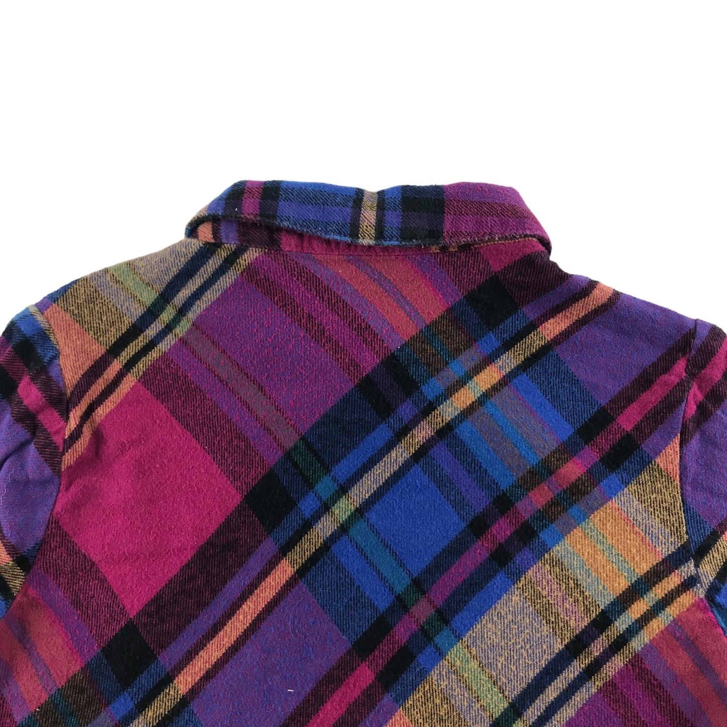Next Shirt Age 6 Multicolour Check Button Up Cotton