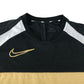 Nike t-shirt 8-9 years black and gold panelled sporty short sleeve