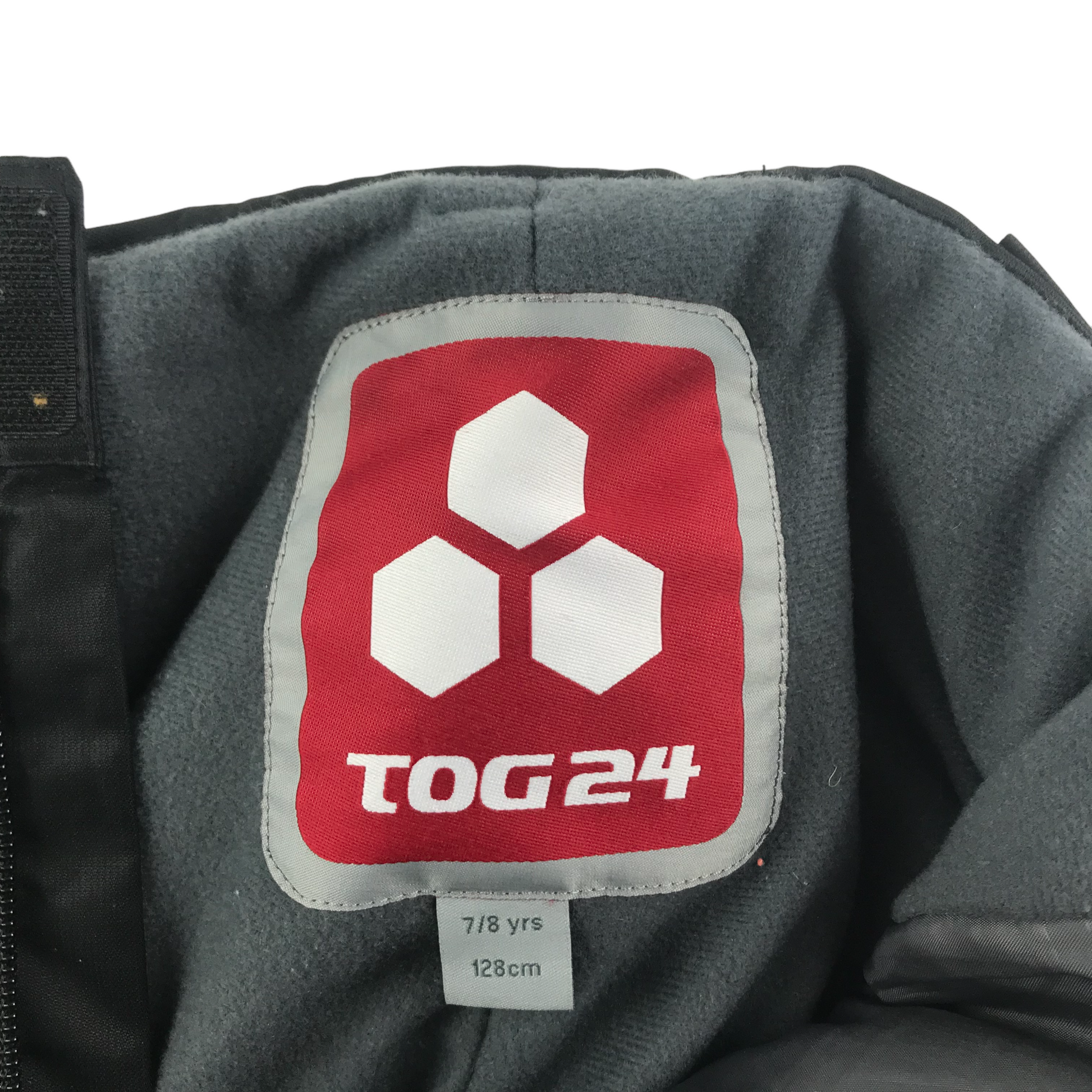 TOG24 Salopettes Age 7 Black Snow Trousers ApparelXchange CIC