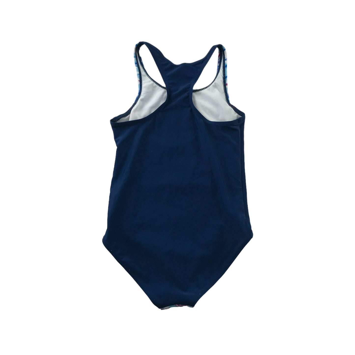 Nutmeg Swimsuit Age 8 Navy and Blue Gradient Graphic Print One Piece Cossie