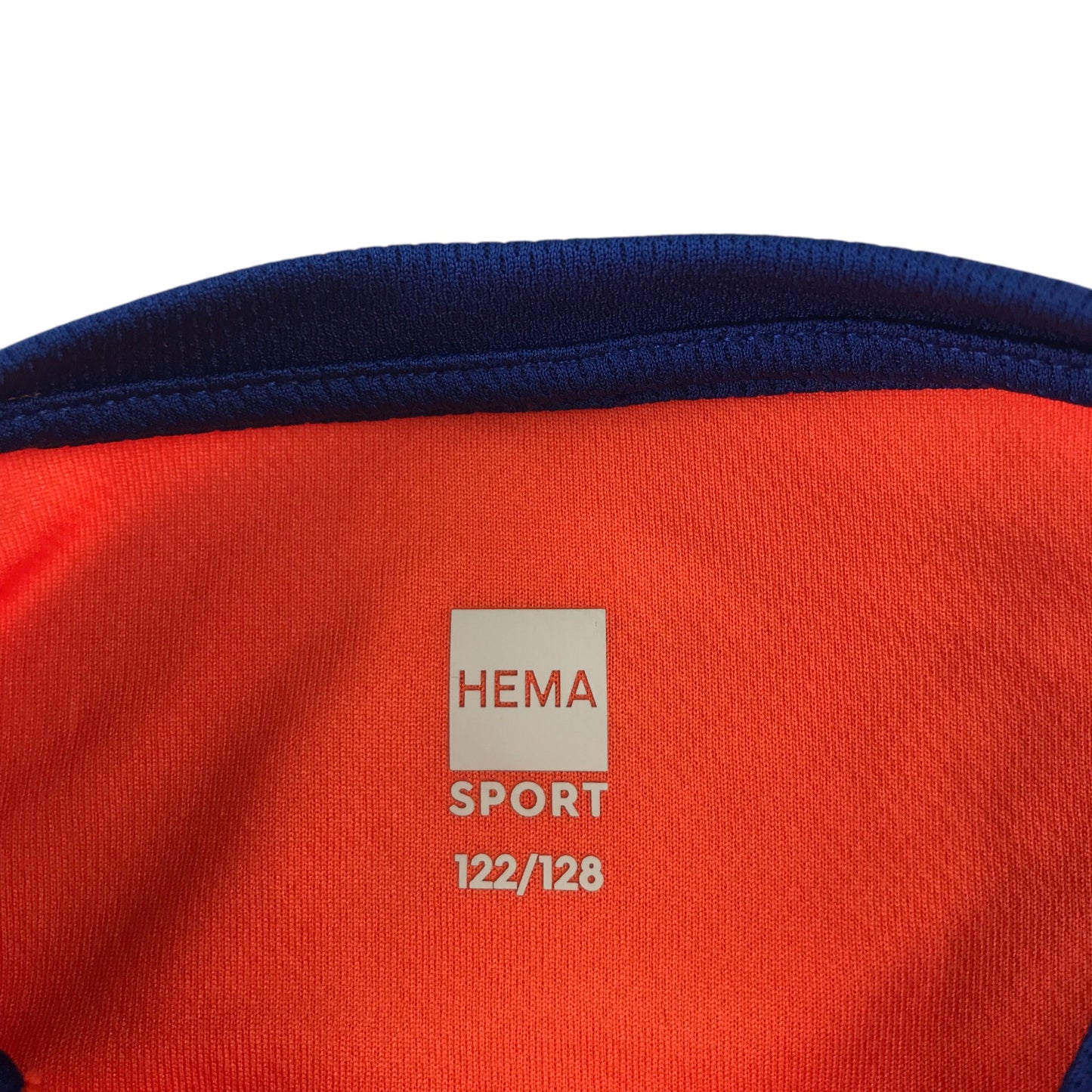Hema sport top 7-8 years bright orange Holland logo football