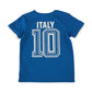 George sport top 6-7 years blue number 10 Italy