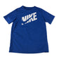 Nike sport top 11-13 years blue short sleeve with logo
