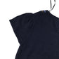 Ted Baker Blouse Age 8 Navy Blue Short Sleeve Decorated Neckline Cotton