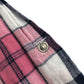 Young Dimensions Shirt Age 10 Navy Pink Checked Pattern Button up Cotton