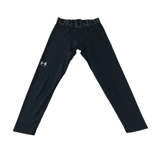Under Armour underlay bottoms 9-11 years black fitted heatgear tech