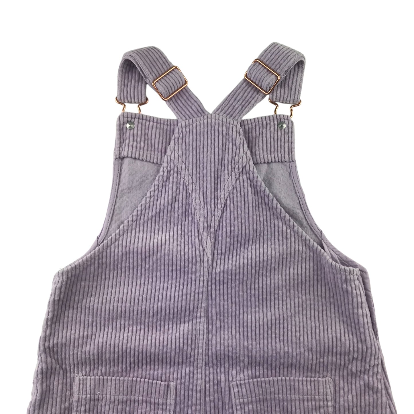 M&S Dress 7-8 years Lilac Corduroy Dungaree Cotton