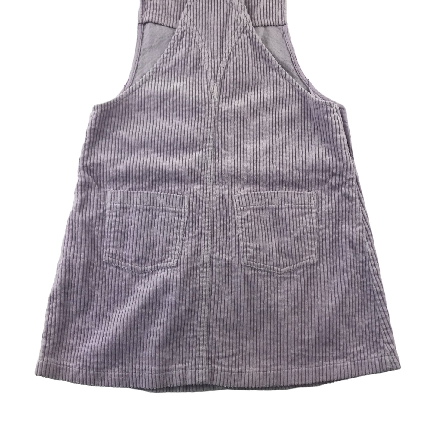 M&S Dress 7-8 years Lilac Corduroy Dungaree Cotton